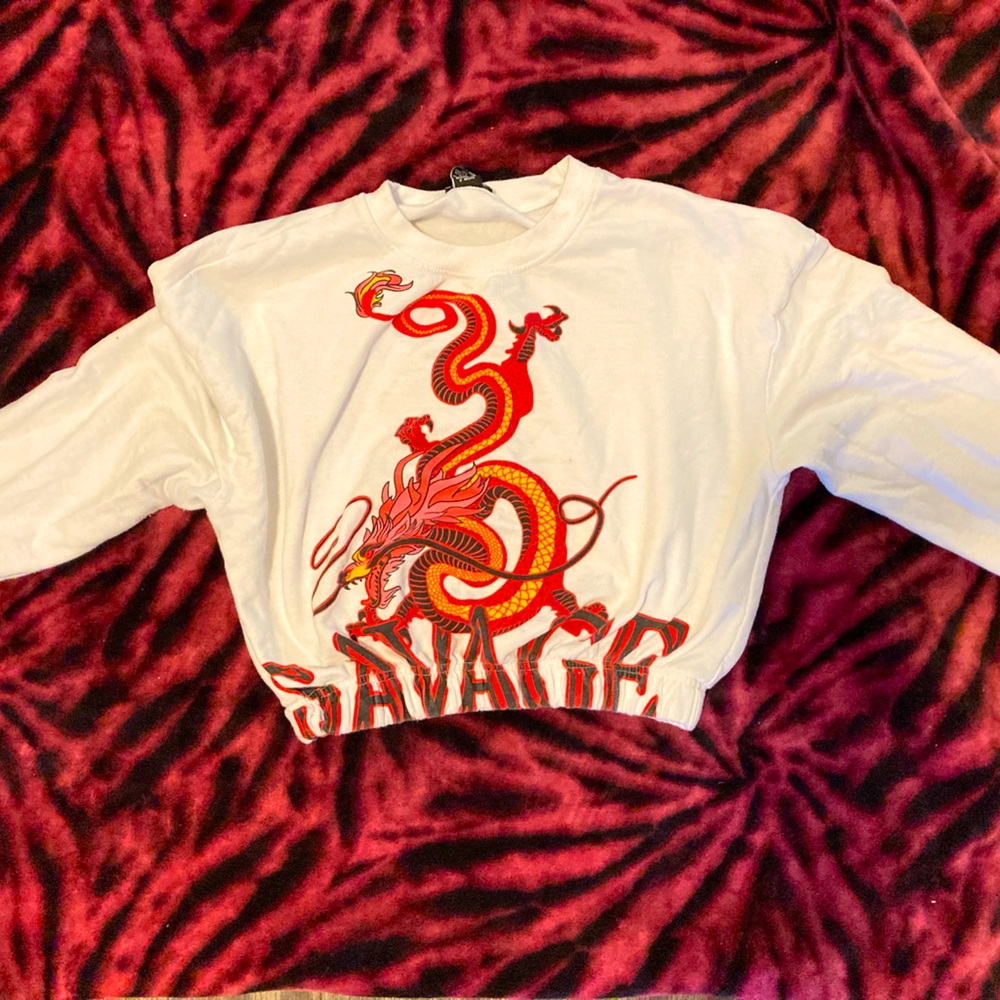 White Crop Top Long Sleeve Available Now!